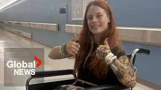 Young woman recovering after devastating crash severs both legs