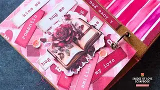 Part 1 Valentine Scrapbook making tutorial -  Growing Craft - Habndmade craft ideas