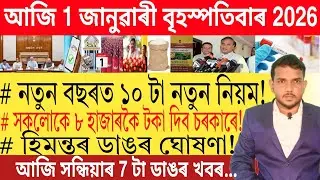 আজি সন্ধিয়াৰ খবৰ | Today Evening top 7 News in Assam | Bank Loan | Stock Market | 