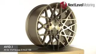 NLMotoring.com 360: AVID.1 AV-36 17x9 Bronze 5-114.3 [+30mm] AV3617905H30BZ