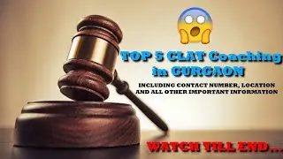 5 Best CLAT Coaching in Gurgaon (Rank Wise) #clat #ailet #law #advocate #lawyer