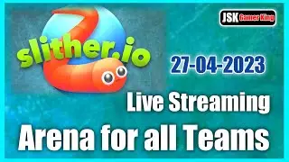 #Slither.io | JSK Arena for all Teams Live Streaming 27.04.2023 | #gaming #games #trending