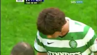 Ki Sung Yueng's hard tackle against Rangers