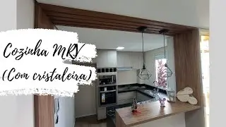 COZINHA MRV COM CRISTALEIRA E TORRE QUENTE - Tour completo    #moveisplanejados #mrv #apartamento