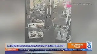 L.A. District Attorney announcing new initiative against retail theft