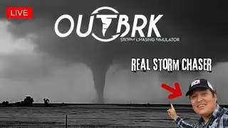Virtual Tornado Outbreak vs Real Storm Chaser | OUTBRK Live