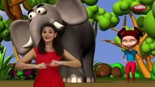 Hathi Bhai To Jada | Gujarati Rhymes For Kids With Actions | ગુજરાતી બાળગીત | Baby Elephant Rhymes