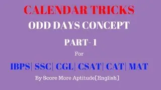 Calendar Problems Concept | Part 1