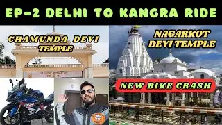Kangra Bike Ride on BMW G310RR | Nagarkot Devi & Chamunda Devi Temple + 😰 Bike Fall Story