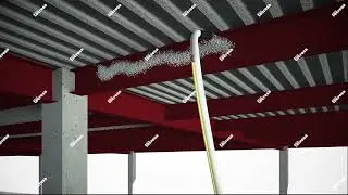 Tecwool&reg; F Mortar. Concrete profiled steel sheet mixed elements protection