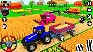 Real Tractor Games 2026 | Indian Farming Cargo Tractor Offroad Driving | Android GamePlay