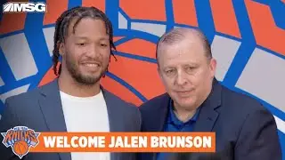 Newest Knick, Jalen Brunson Interview with Bill Pidto | New York Knicks