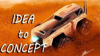 How to sketch vehicle from everyday things/concept art (part 2)