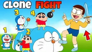 Shinchan And Nobita Clones Kill Doraemon 😱😱 | Shinchan And Nobita Game | Funny Game |