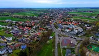 Gliwice. Poland. Drone View -- DJI mini 3. Gliwice. Rondo ul. Daszyńskiego. Widok z drona.