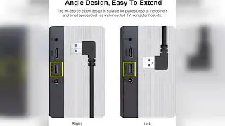 Review: SuperSpeed USB 3.0 Male to Female Extension Data Cable Left and Right Angle 2PCS (20CM...