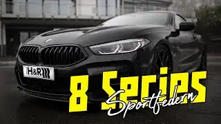 BMW 850i xDrive - Sportfedern &equiv; H&R