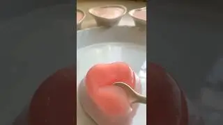 coconut and beetroot jelly 🤍