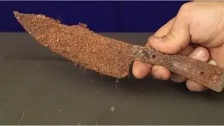 rusty knife restoration ( time lapse )