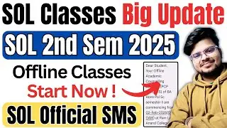 🔥 Big Update! DU SOL 2nd Semester Classes START 2025 | Timetable, Attendance & Important Details!