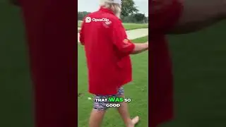 Golf Pro SHOCKS Fans With UNBELIEVABLE Sprinkler Head Shot! #brysondechambeau #golf #golfclips #pga