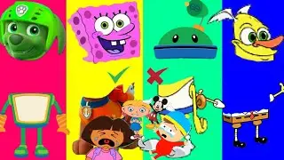 Wrong Heads Baby Crying The Boss Baby Paw Patrol PJ Masks Pocoyo - Learn Colors Finger Family Songs