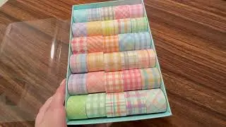 Obossy 30 Rolls Washi Decorative Tape Set, Plaid Series Review