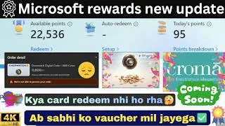 Microsoft rewards gift card not redeemed | Is the voucher failing? | Redeem with a new trick