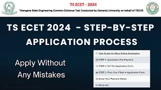 How to Apply for TS ECET 2024 | Complete Application Guide