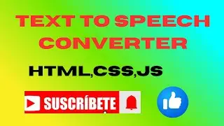 Text-to-Speech Converter Project Using HTML, CSS & JavaScript #project #html #css #javascript 