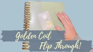 Golden Coil Daily Planner Flip-Through || January - April 2021 || New Year, New Planner!