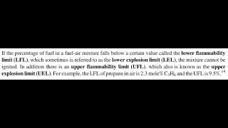 If the percentage of fuel in a fuel-air mixture falls below a certain value called the lower flammab
