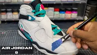 How to customize your Air Jordan 8 Shoes!!! 👟 🎨