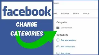 How To Change Category's On Facebook Page (LAPTOP/PC) 2025