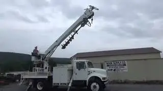 2000 International 4900 Digger Derrick Truck With Terex Commander 4047 Boom Nice Part 1 Video Nice