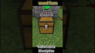 Minecraft: AUTOMATIC wood farm || wood farm tutorial [1.20+]