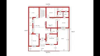 46x50 north facing house plan | 3BHK north face house plan
