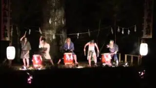 2014 三島神社 夏祭り　久万山五神太鼓奉納