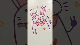 Como DIBUJAR un FLORK Conejo 🐰✍🏽 #shorts #comodibujar