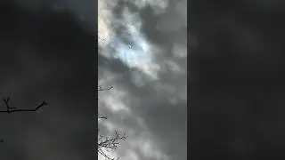 Eclipse in the clouds