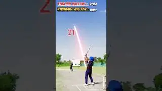 longest Six hitting|Kashmir willow vs English willow Bat| Kon jeetega #ytshorts #shorts #cricket