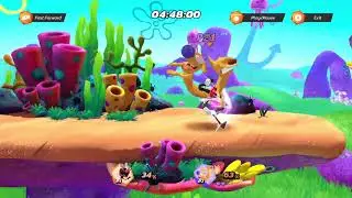 toxic three stock comeback with Oblina in Nick All-Star Brawl #oblina