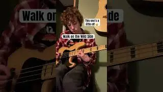 Take a Walk on the Wild Side bass cover  - I need practice 😭