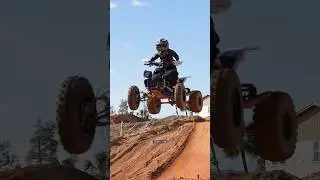 Biggest jump on a 50cc ATV!? #ATVMX #Motocross #ATVMotocross