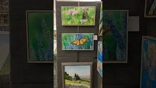 Paintings On Exhibit by Colleen Galles at Schimelpfenig Library #art #shorts