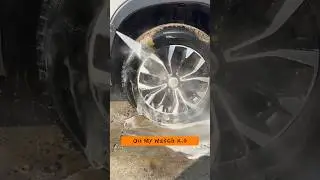 Wheel & rim transformed:mud-caked ~dazzling chrome ASMR #asmrcleaning #satisfying #satisfyingvideos