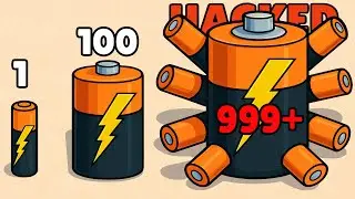 Battery Run 3D NOOB vs PRO vs HACKER ⚡🔥 Epic Walkthrough Gameplay ⚡ Merge Power Challenge WE23632