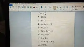 Basic tools in MS Word|| #bold #italic #fontsize #headerfooter #line spacing #alignments #bullets