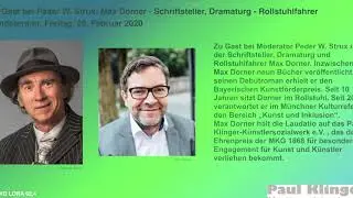 K&uuml;nstlerfragen Max Dorner zu Gast bei pederw.strux Februar 2020