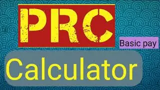 PRC Basic pay Calculator
